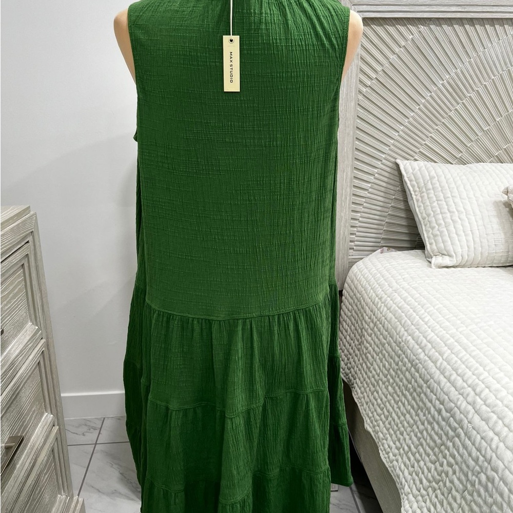 Max Studio Green Midi Dress - Picture 2 of 12
